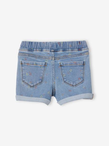 Mädchen Jeansshorts mit Blumen Oeko-Tex - bleached - 2
