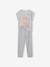 3-teiliger Mädchen Schlafanzug: Shirt, Shorts & Hose Oeko-Tex® - weiß gestreift/grau meliert ka - 4