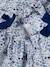 Festliches Baby Kleid, Blumenmuster Oeko-Tex - weiß/blau geblümt - 7