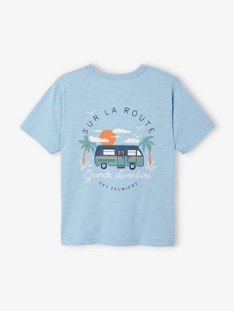 Jungen T-Shirt mit Surferprint hinten Oeko Tex® - hellblau - 2