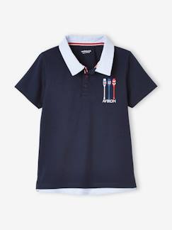 Jungenkleidung-Shirts, Poloshirts & Rollkragenpullover-Poloshirts-Jungen Poloshirt, Print am Rücken
