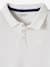 Jungen Poloshirt, kurze Ärmel Oeko Tex® - grau meliert+graugrün+hellblau+marine+rot+weiß - 20