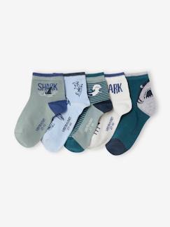 Jungenkleidung-Unterwäsche & Socken-5er-Pack Jungen Socken, Haie Oeko-Tex®