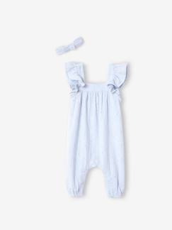 Festliche Kinderkleidung-Babymode-Festliches Baby-Set: Overall & Haarband
