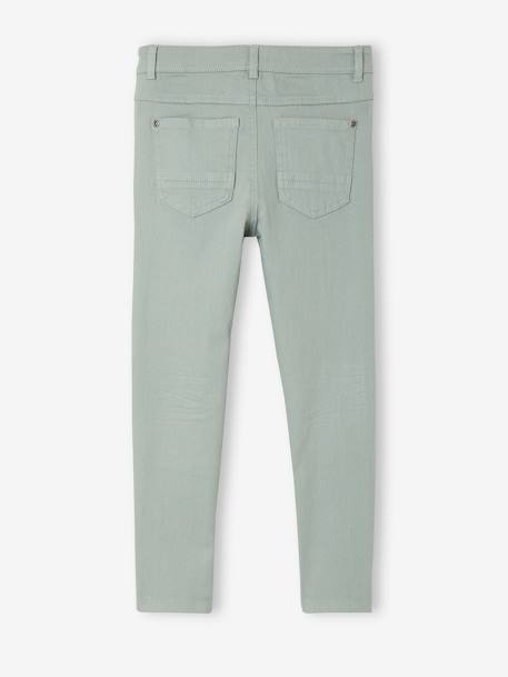 Jungen Slim-Fit-Hose, Hüftweite SLIM Oeko-Tex - grün+khaki+ziegel - 3