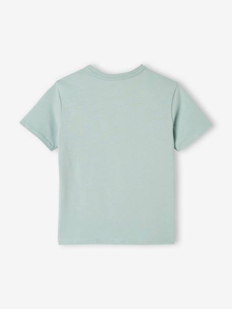 Jungen T-Shirt, grafischer Print Oeko-Tex - grau+hellblau+violett+wollweiß - 7
