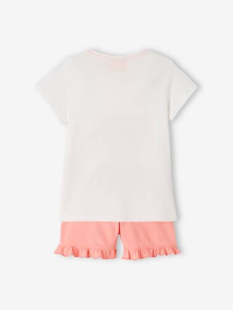 Kurzer Mädchen Schlafanzug PAW PATROL - weiß+rosa - 4