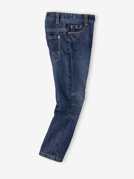 Die ,,Unverwüstliche', robuste Jungen Straight-Jeans ,,waterless', Hüftweite COMFORT Oeko-Tex® - blue stone+dark blue - 7