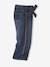 Mädchen Jeans mit Blumenstickerei, 7/8-Länge Oeko-Tex® - bleached+dark blue - 7
