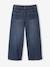 Mädchen Jeans mit Blumenstickerei, 7/8-Länge Oeko-Tex® - bleached+dark blue - 8