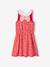 Mädchen Kleid, Makramee-Spitze - grün bedruckt+grün/nachtblau bedruckt+rosa/rot geblümt+rot bedruckt+weiß bedruckt rosen - 14