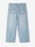 Mädchen Jeans mit Blumenstickerei, 7/8-Länge Oeko-Tex® - bleached+dark blue - 4