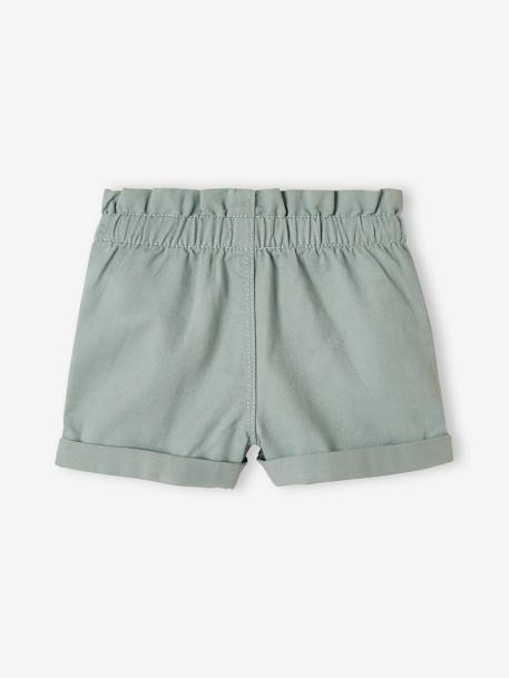 Mädchen Baby Shorts, Schlupfbund Oeko-Tex aquamarin+hellrosa+ziegel 7