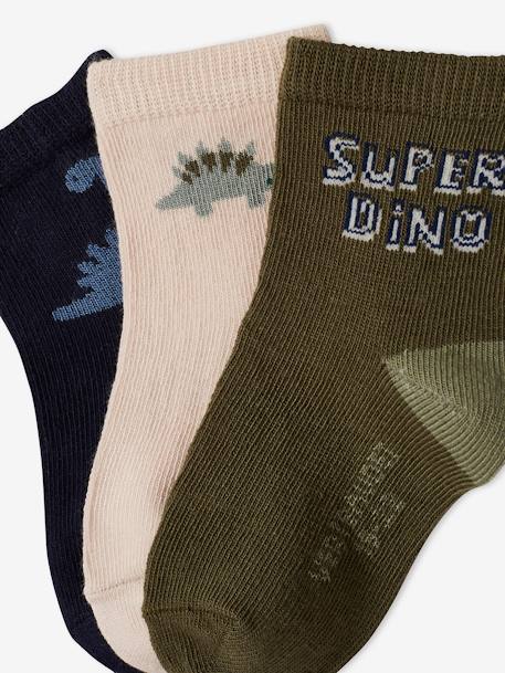 3er-Pack Jungen Baby Socken mit Dino Oeko Tex - pack blau - 2