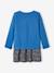 Mädchen-Set: Kleid + Cardigan - blau+marine bedruckt+graublau+pfirsich+wollweiß bedruckt - 5