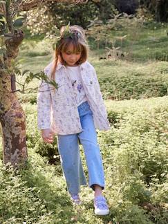Maedchenkleidung-Mädchen Steppjacke aus Musselin, Wattierung aus Recycling-Polyester