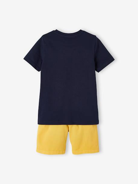 Jungen-Set: T-Shirt & Shorts, Hawaii Oeko Tex - senfgelb - 4