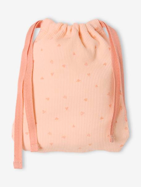 Kurzer Mädchen Schlafanzug mit Aufbewahrungsbeutel Oeko-Tex® - rosa/mehrfarbig bedruckt - 7