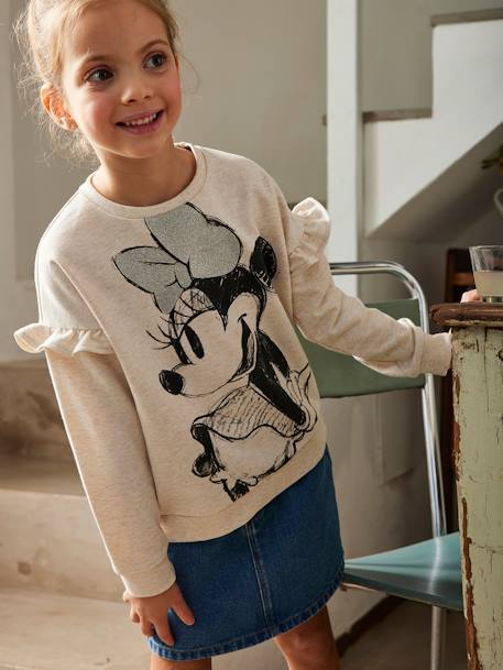 Mädchen Sweatshirt Disney MINNIE MAUS - beige meliert - 5