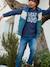 Jungen Weste mit Wattierung aus Recycling-Polyester - nachtblau+petrol - 6