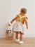 Mädchen Baby-Set: Bluse, Latzrock + Haarband - senfgelb+hellbeige geblümt+weiß geblümt+marine - 9