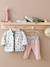 Baby Pullover mit Bubikragen - aquamarin+rosa - 13
