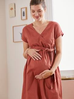 Bestseller-Umstandsmode-Maxikleid in Wickelform für Schwangerschaft & Stillzeit