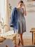 Ärmelloses Kleid für Schwangerschaft & Stillzeit - weiß/blau gestreift - 9