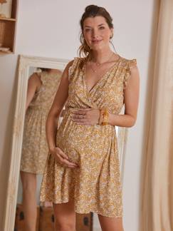 Umstandsmode-Stillmode-Bedrucktes Kleid für Schwangerschaft & Stillzeit