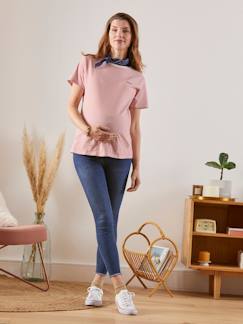 Umstandsmode-Umstandshosen-7/8 Slim-Fit-Jeans für die Schwangerschaft