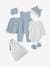 6-teiliges Baby Geschenk-Set, personalisierbar Oeko-Tex® - blau+zartrosa - 5