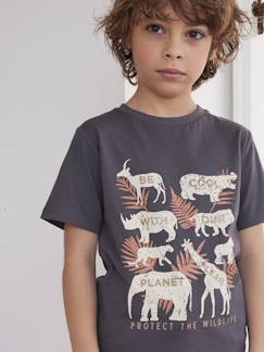 Jungenkleidung-Shirts, Poloshirts & Rollkragenpullover-Bio-Kollektion: Jungen T-Shirt, Tierprint Oeko-Tex®