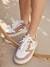 Mädchen Sneakers mit Reißverschluss und Schnürung - rosa - 6