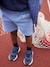 Nachhaltige Kinder Sneakers, Recycling-Material - blau/olivgrün+marine - 8