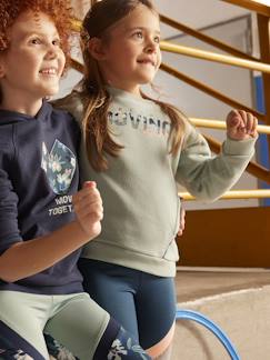 Maedchenkleidung-Pullover, Strickjacken & Sweatshirts-Sweatshirts-Mädchen Sport-Sweatshirt „Keep moving together“ Oeko-Tex
