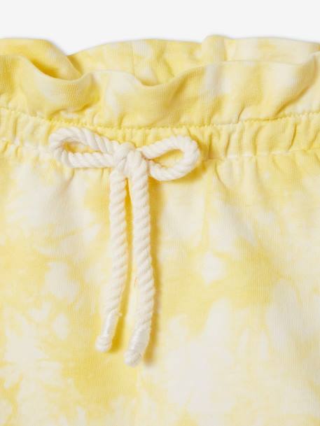 Mädchen Baby Sweat-Shorts, Batikmuster - gelb+rosa - 3