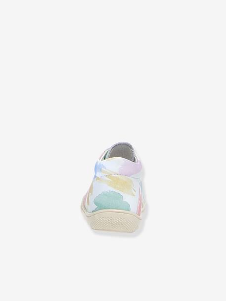Mädchen Baby Lauflern-Boots „Cocoon Fantaisie-C“ NATURINO - weiß bedruckt/aquarell - 4