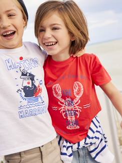 Jungenkleidung-Shirts, Poloshirts & Rollkragenpullover-Jungen T-Shirt, Hummer-Print Oeko Tex®