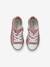 Mädchen Stoff-Sneakers mit Reißverschluss - grün bedruckt/tropical+pfirsich+rosa+rote blumen - 30