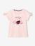 Mädchen T-Shirt mit Paillettenprint und Schleifen Oeko-Tex® - gelb+rosa - 5