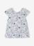 Festliche Baby Bluse mit Rückenausschnitt - weiß bedruckt - 1