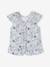 Festliche Baby Bluse mit Rückenausschnitt Oeko-Tex - weiß bedruckt - 2