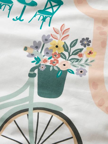 Kinder Bettwäsche-Set „Blumenfahrrad“ Oeko-Tex® - wollweiß/mehrfarbig - 9