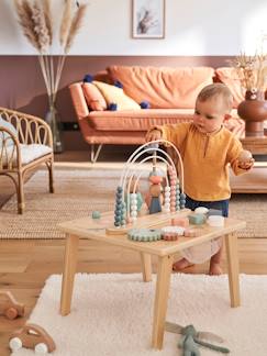 Spielzeug-Baby-Tasten & Greifen-Kinder Spieltisch ,,Regenbogen", Holz FSC®