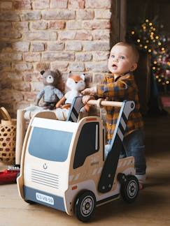 Spielzeug-Baby-Schaukeltiere, Lauflernwagen, Lauflernhilfe & Rutschfahrzeuge-Lauflernwagen "Laster", Holz FSC®