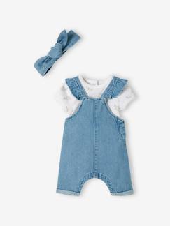 Babymode-Jumpsuits & Latzhosen-Baby-Set: Latzhose, Body & Sonnenhut Oeko-Tex®
