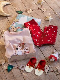 Maedchenkleidung-Schlafanzüge & Nachthemden-Mädchen Weihnachts-Set: Schlafanzug & Socken