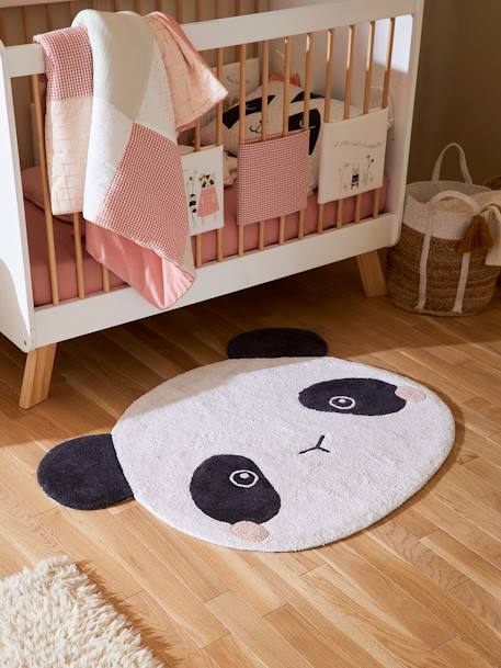 Kinderzimmer Teppich „Panda“ - weiß/schwarz - 2