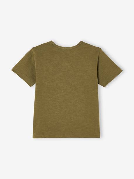 Jungen T-Shirt, Print - dunkelblau+khaki - 5