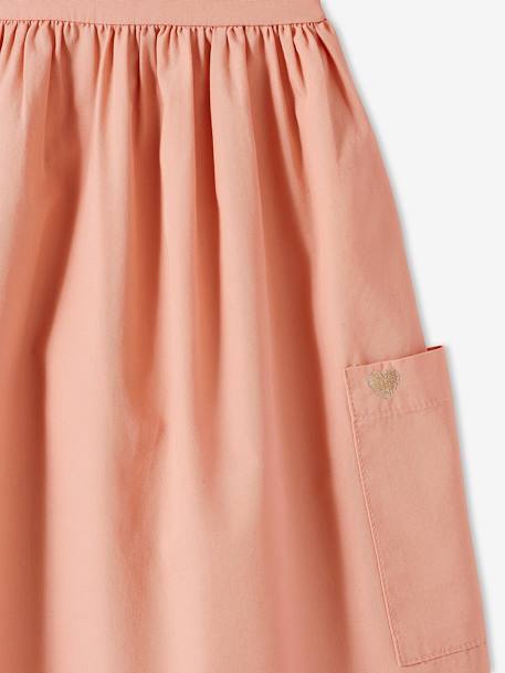 Mädchen Kleid, wendbar - orange - 5